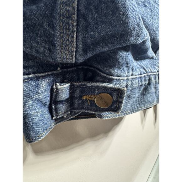VTG Carhartt Union Made Detroit USA Gold&Brown Blanket Lined Jean Jacket Sz XXL - Picture 9 of 10